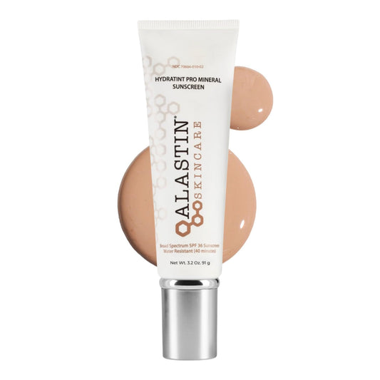 ALASTIN Skincare HydraTint Pro Mineral Sunscreen SPF 36 (3.2 oz) | 2-in-1 Tinted Daily Sunblock | Fragrance-Free, Water Resistant