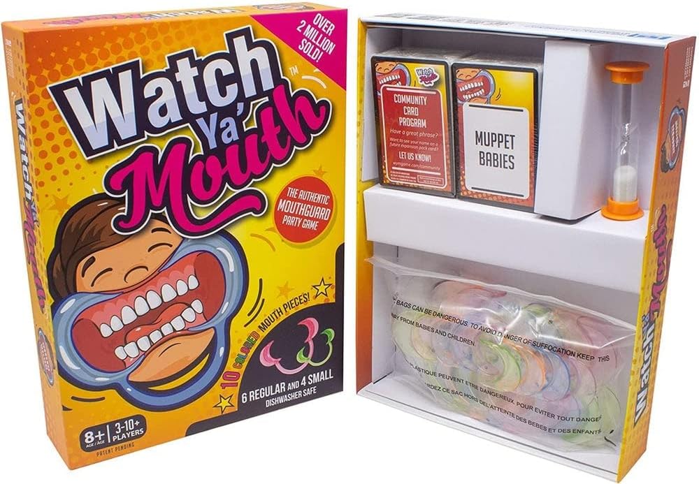 Watch Ya' Mouth - Family Edition | 143 Authentic, Hilarious, Durable Family-Friendly Phrase Cards Party Game - Game Night for Kids, Teens, and Adults