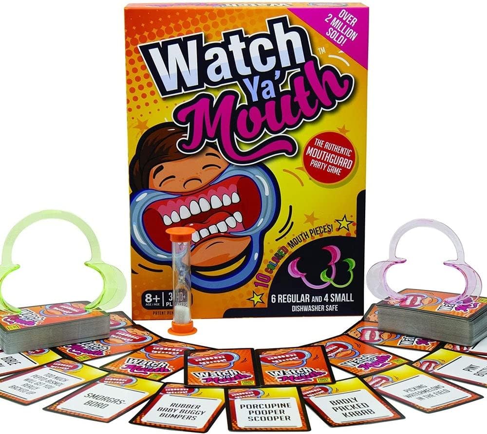 Watch Ya' Mouth - Family Edition | 143 Authentic, Hilarious, Durable Family-Friendly Phrase Cards Party Game - Game Night for Kids, Teens, and Adults