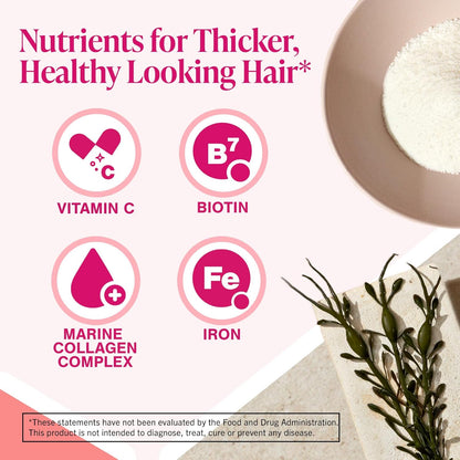 Viviscal Hair Growth Supplements for Women, Dietary Hair Supplement Tablets With AminoMar Collagen Complex, Biotin, Zinc, Vitamin C, and Iron, Nourish Thinning Hair, 30 Day Supply, 60 Count